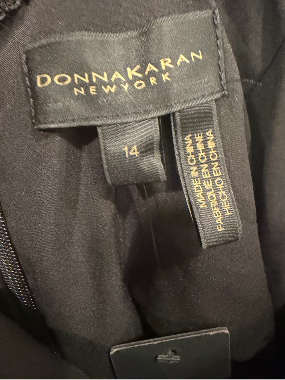 Donna Karan New York Black Ruched Ball Gown Dress Size 14 NWT Formal Evening - Picture 4 of 10